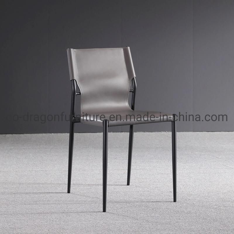 Modern Cheap Price Leather Metal Dining Chairs for Home Furniture