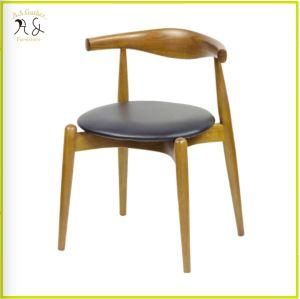 Restaurant Furniture Leisure Backrest Chair Wooden with Seat Pad Dining Chair