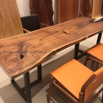 Live Edge Walnut Wood Table Top / Counter Top / Epoxy Resin Table Top / Dining Table Top