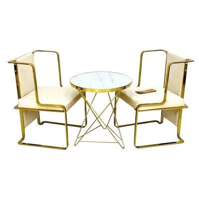 European Design Dining Room Furniture Velvet Steel Leg Dining Chair