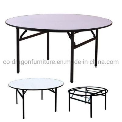 Event Wedding Party Round Dining Table with PVC Board Top