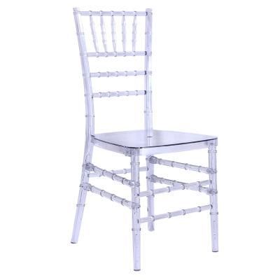 Hotsale PC Resin Clear Transparent Chiavari Chair for Wedding