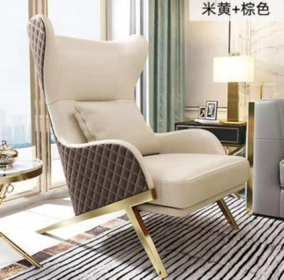 Home Furniture Modern Leather Designer Living Room Imola Leisure Single Sofa Chair Lounge Chair