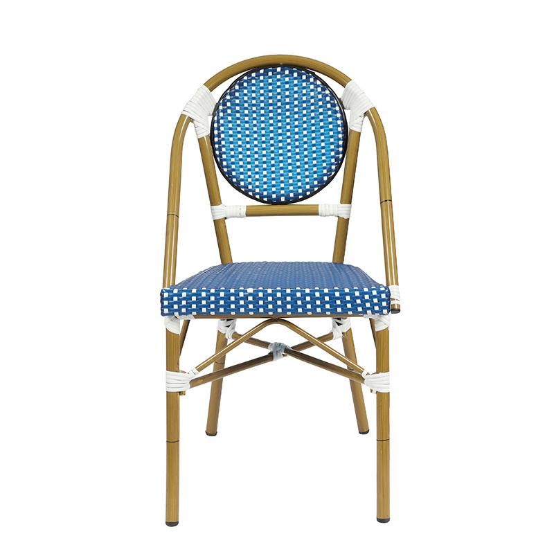 (SP-OC428) New Arrival Backrest Aluminum Frame with PE Rattan Outdoor Chair for Restaurant