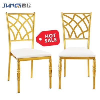 Factory Price Stainless Steel High Back Upholstered Chair