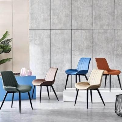Wholesale Design Room Furniture Nordic Leather Modern Dining Chair