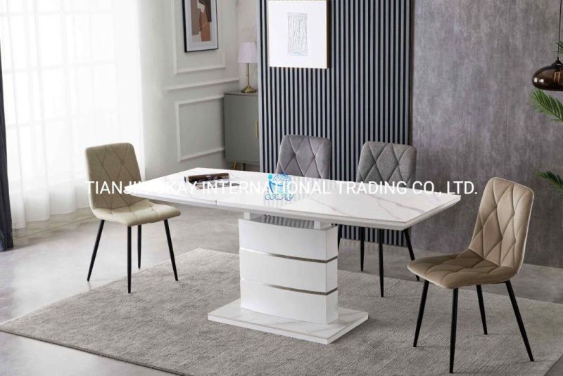 Manufacturer Kitchen Tables Modern Marble Restaurant Comedor Dining Table Set Dining Chairs Dining Tables