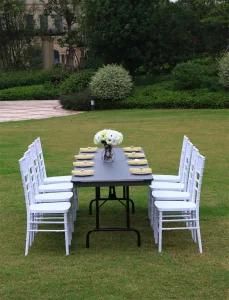 Plastic Resin Chiavari Chair with Steel Core