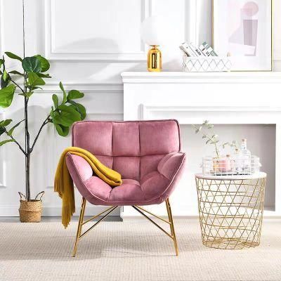 Nordic Lounge Armchair Leather Art Discussion Living Room Fabric Sofa Chair Designer Leisure Chair