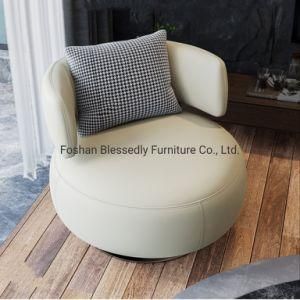 Modern Round Chair Home Furniture Stainless Steel Base Leisure Chair
