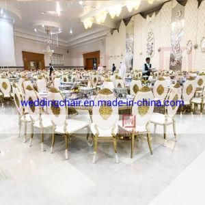 2019 Dubai Hotel Project Luxurious Banquet Hall Dining Table and Chair Set