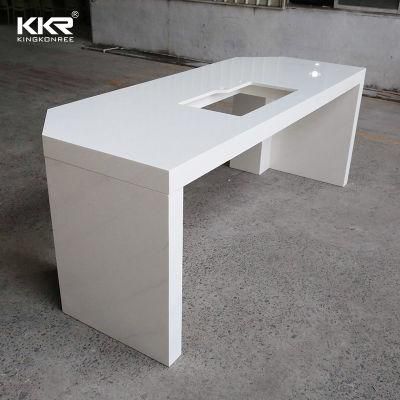Artificial Stone Marble Stone Corian Solid Surface Dining Furniture Bar Table