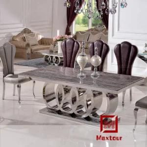 Modern Fashion Marble Restaurant Dining Table Set for Hall
