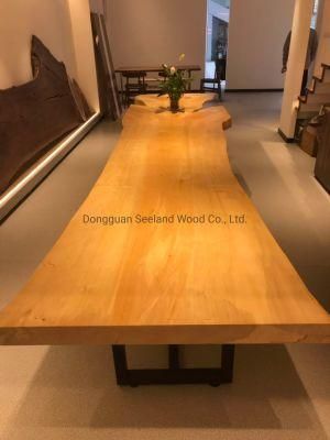 Japanese Ginkgo Live Edge Slab with Wax Oil