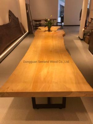 Japanese Ginkgo Live Edge Slab with Wax Oil