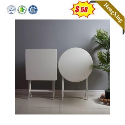 White New Design Dining Room Furniture Folded Dining Table