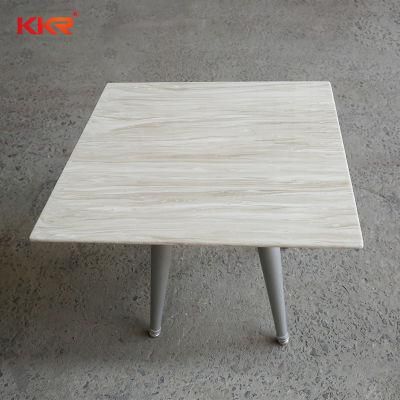 Custom Cut Restaurant Stone Solid Surface Marble Table Top