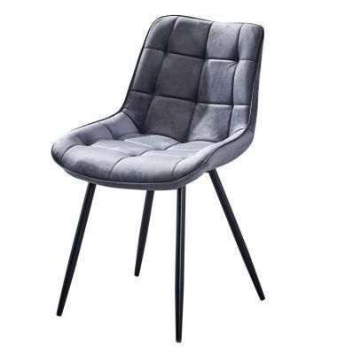 Chaise Decoration Siege Large Pied De Chaise En Metal Cuir De Qualite Rembourre Velours Chaise Salle a Manger