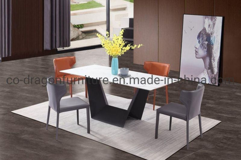 Modern Furniture U Form Legs Dining Table Sets with Top