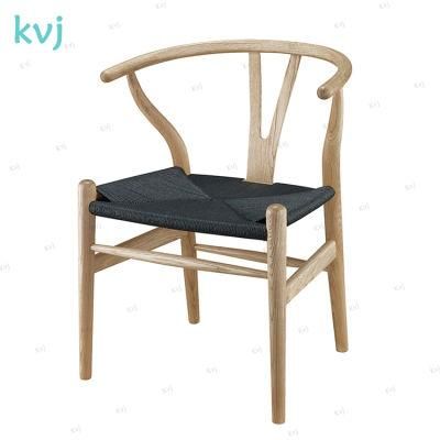 Kvj-6033b Y Chair Solid Wood Paper Cord Seat Wishbone Chair