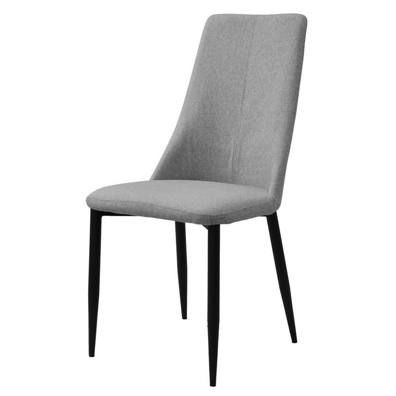 Cheap Modern Dining Room Furniture Metal Tube Legs Fabric Dining Chair