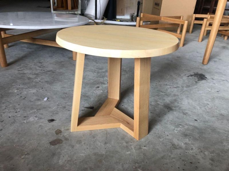 Teak Wood Top Frame Coffee Side Table for Coffee Shop Outdoor Use