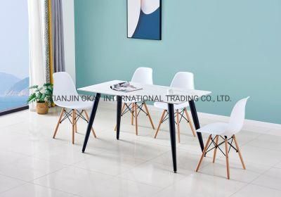 Dining Dining Room Plastic Chairs for Sale Heavy Duty Blue Learners Hollow Chair with Metal Legs
