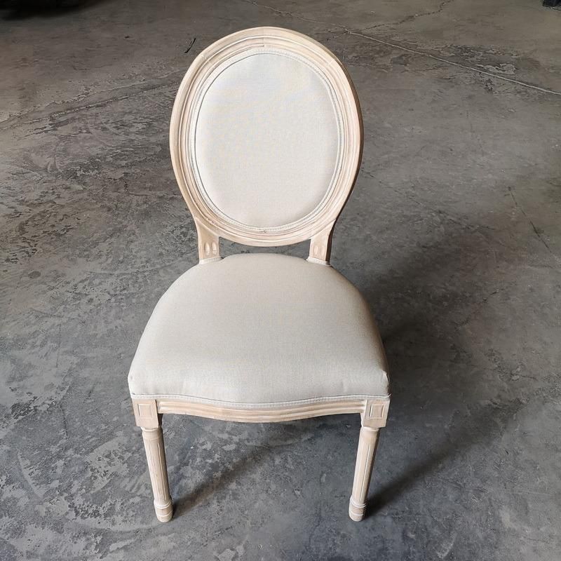 Wholesale Antique Natural Color Wooden Ghost Louis Vix Chair