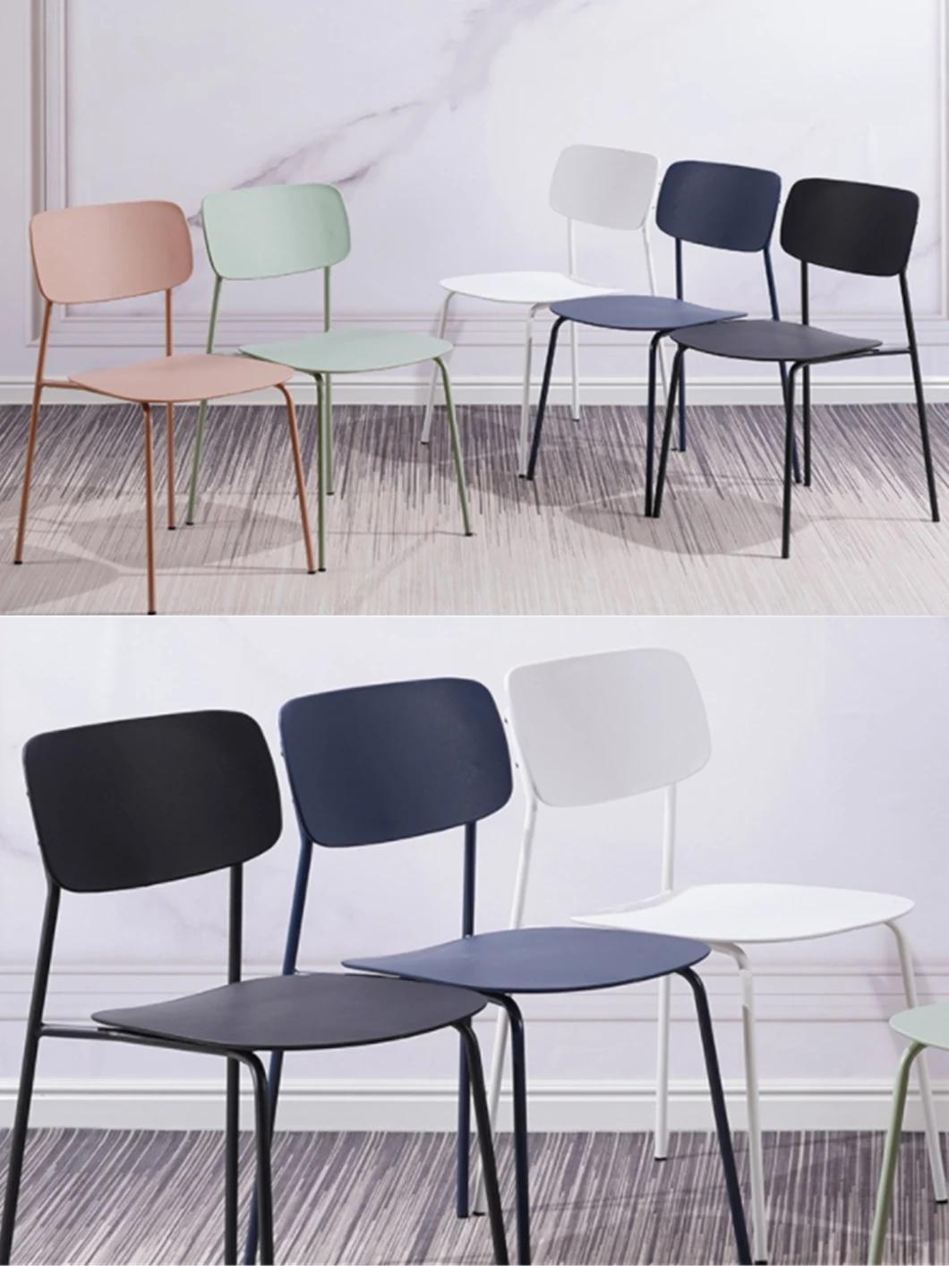 Fancy Modern Dining Plastic Chair PP Shell Dining Kitchen Plastic Dining Chair for Sale