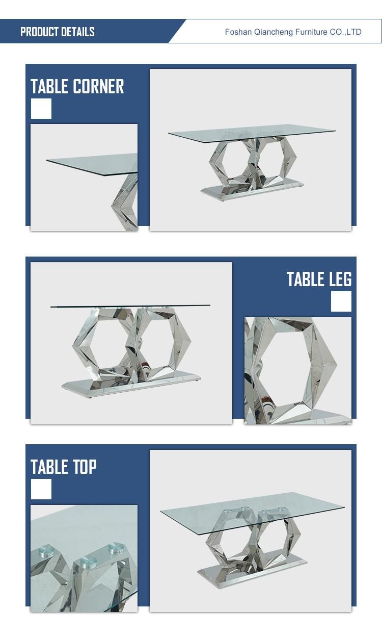 New Stainless Steel Furniture Table for Dining Room