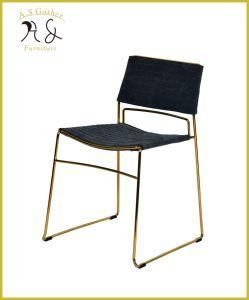 Restaurant Furniture Metal Gold Stacking Steel Dining Chair