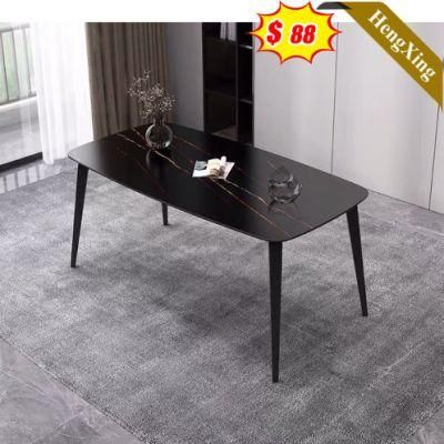 New Style Modern Black Marble Durable Home Furniture Dining Table Set