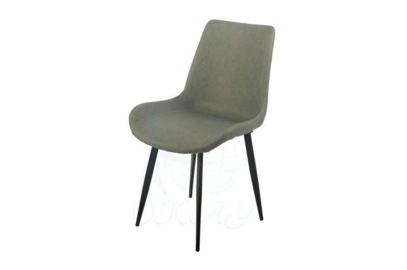 PU Dining Chair with Steel Tube Chairs