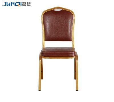 Hotel Beautiful Back Banquet Chair Aluminum Pipe Chair Outdoor