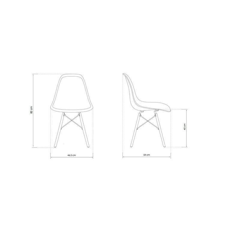 Cheap Sale Wholesale Market Home Furniture PP Plastic Dining Chair Made in China