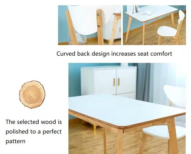 Restaurant Living Room General Solid Wood Children Dining Table and Chair Furniture