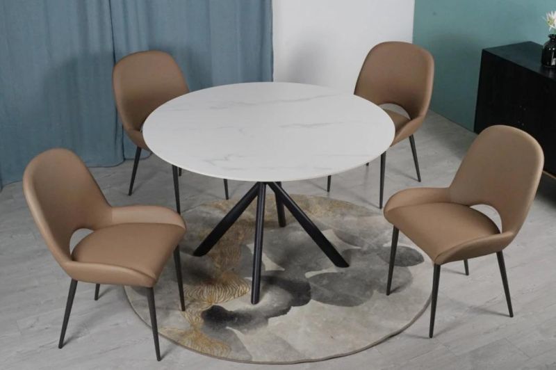 Hot Sale Home Furniture Sintered Stone Imitation Marble Dining Table