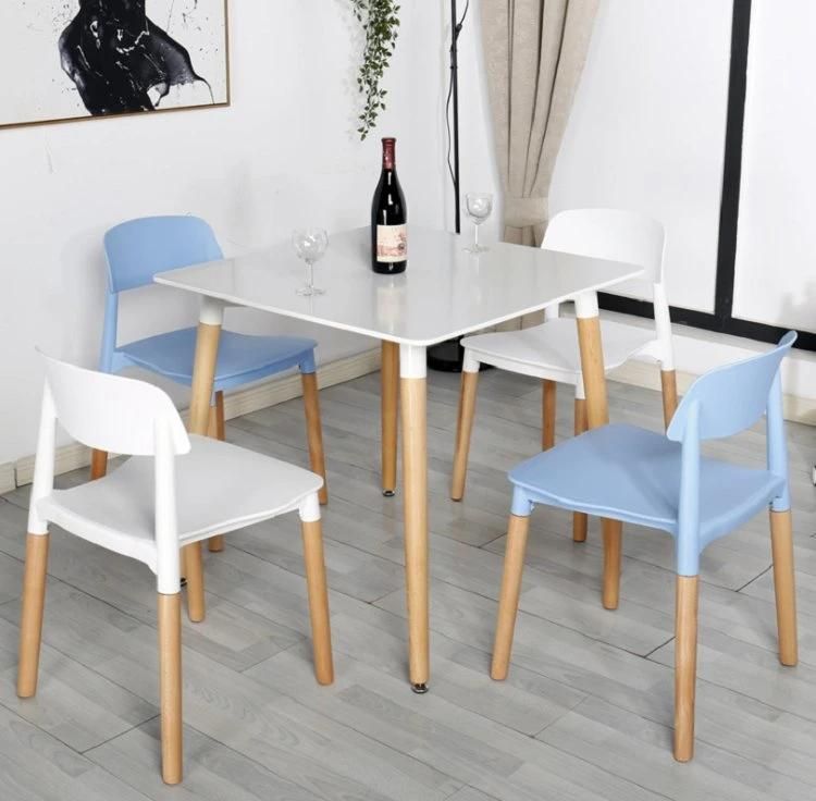 Modern Small Apartment Household Simple Dining Table and Chair Dining Table Rectangular Fast Food Restaurant Dining Table Combination 4, 6 People Simple