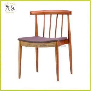 Restaurant Chair Furniture Design Chair Wooden with Fabric Seat Pad