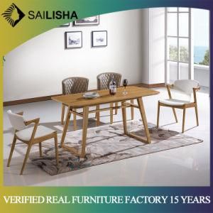New Arrival Wholesale Solid Wood Nordic Dining Table and Chair Set Modern Design Home Furniture