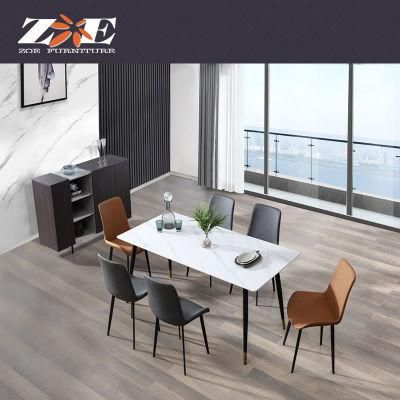 Modern Restaurant Canteen Dining Room Metal Dining Set