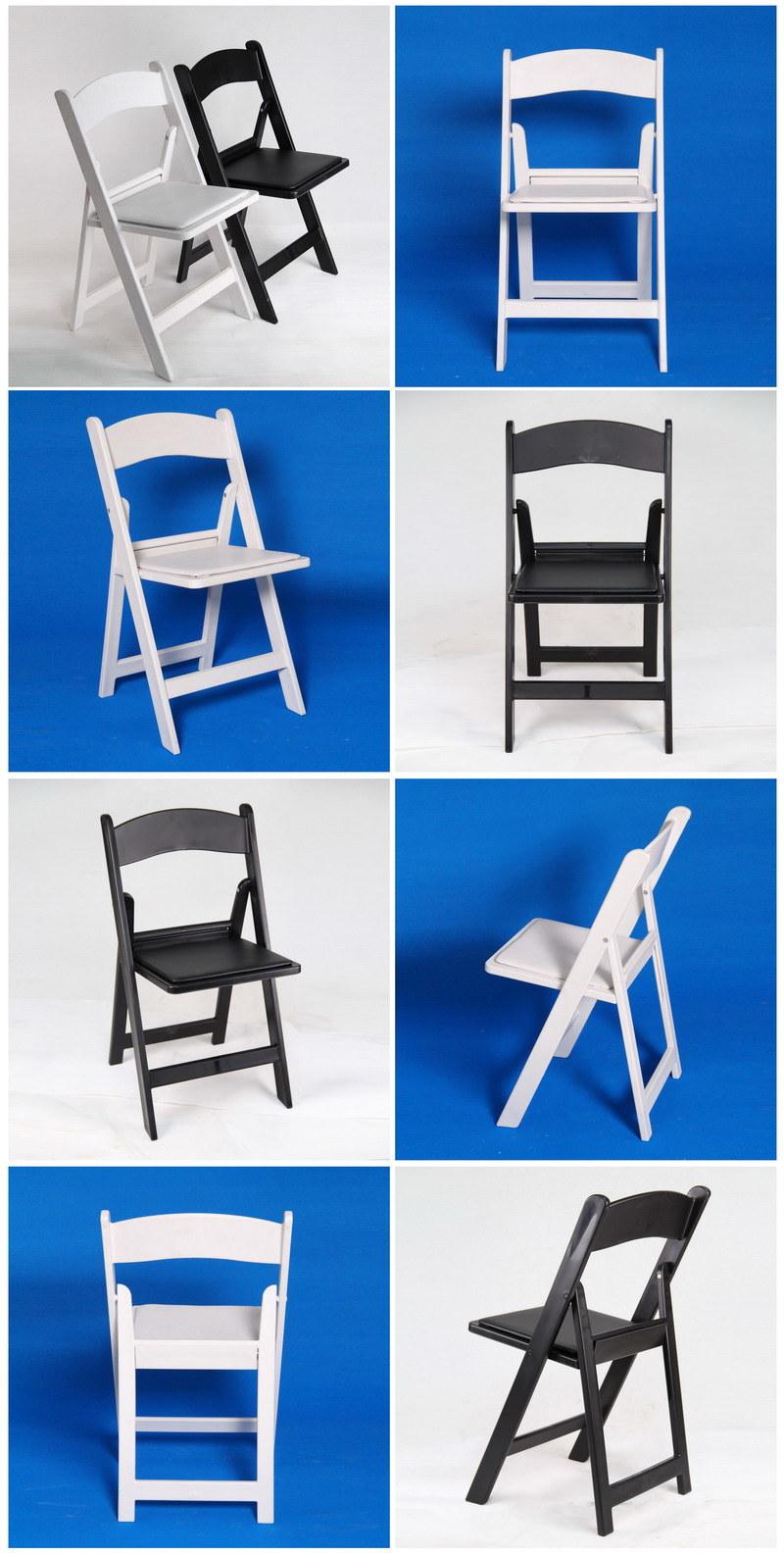 White Color Resin Plastic Event Wedding Folding Banquet Dining Chairs