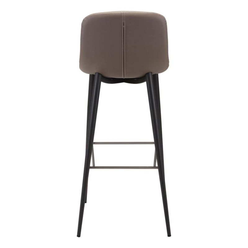 Modern Adjustable High Back Bar Stool Leather Barstool Swivel Counter Height Tall Barstool Bar Chairs Stool with Back Rest Arms