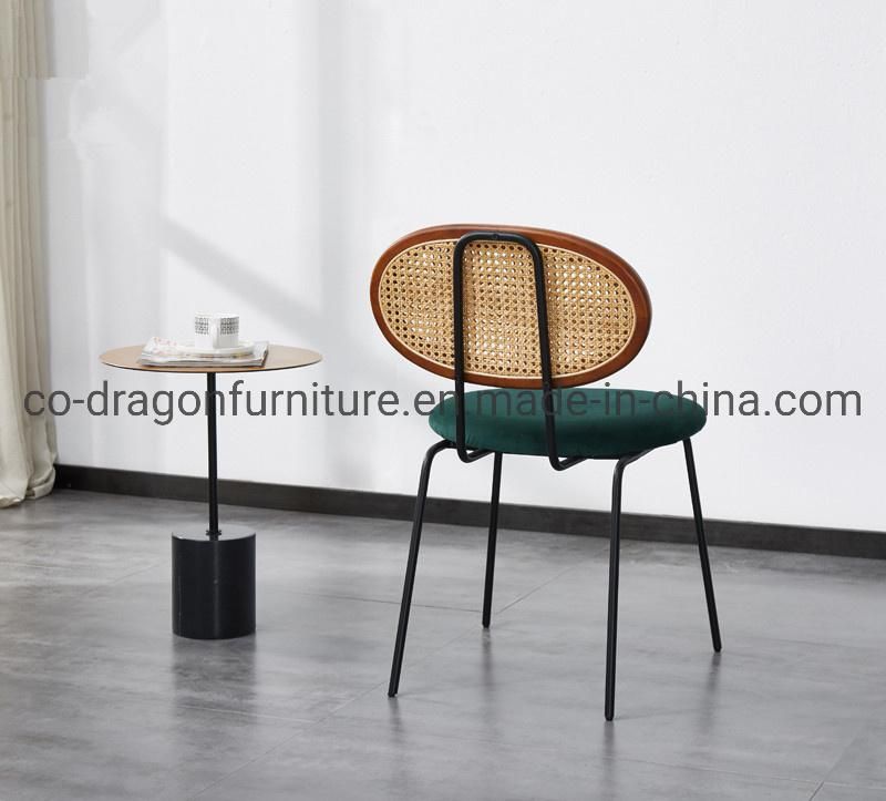 Hot Sale Metal Rattan Back Dining Chair for Modern Furniture