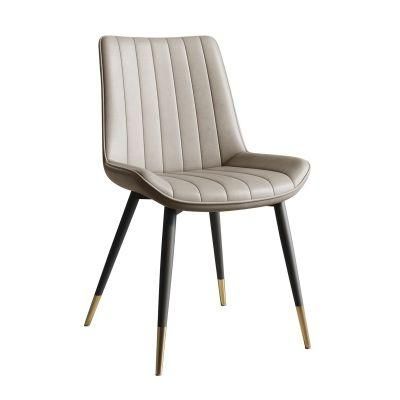 Ergonomic Hospitality Seatings Wide and Big Chair for Dining Room Furniture Faux Leather Chairs