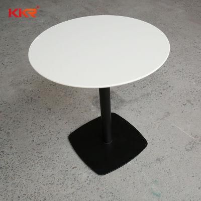 Cafe and Restaurent Solid Surface Round Dining Table