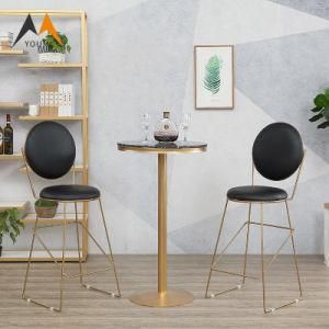 China Suppliers Luxury Modern Metal Round Cafe Chairs and Tables