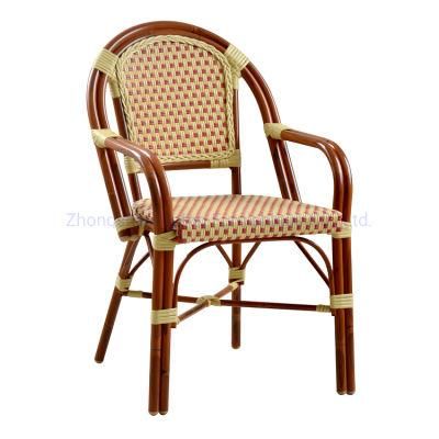 (SP-OC426) Economical Durable Aluminum Tube with PE Rattan Outdoor Armchair for Dining