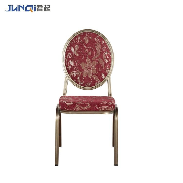 High Quality Luxury Iron Metal Restaurant Dining Wedding Hotel Banquet Chair