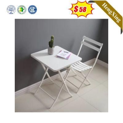 Modern Square Folded Outdoor Furniture Sets Metal Dining Tables